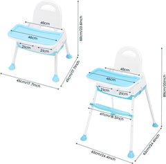 3 - in - 1 Baby High Chair Adjustable Feeding Chair Detachable Portable Highchair by KIDOO – Baby Product UK