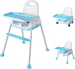 3 - in - 1 Baby High Chair Adjustable Feeding Chair Detachable Portable Highchair by KIDOO – Baby Product UK