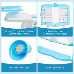 3 - in - 1 Baby High Chair Adjustable Feeding Chair Detachable Portable Highchair by KIDOO – Baby Product UK
