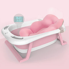 Baby Bath Tub Smart Sensor Temperature Portable Infant Bathtub Anti Slip Foldabl by KIDOO – Baby Product UK