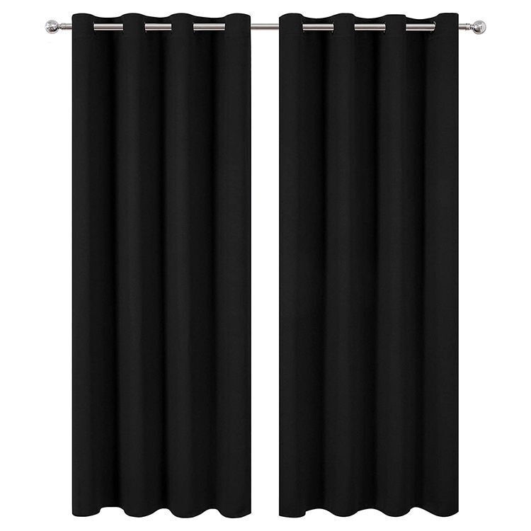 Blackout Curtains Room Darkening Thermal Insulated Textured Grommet Curtains . by KIDOO – Baby Product UK
