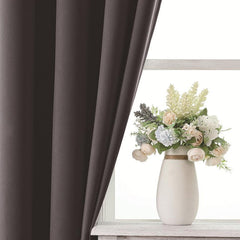 Blackout Curtains Room Darkening Thermal Insulated Textured Grommet Curtains . by KIDOO – Baby Product UK