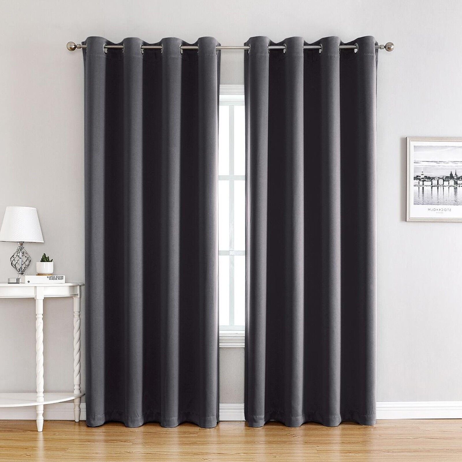 Blackout Curtains Room Darkening Thermal Insulated Textured Grommet Curtains . by KIDOO – Baby Product UK