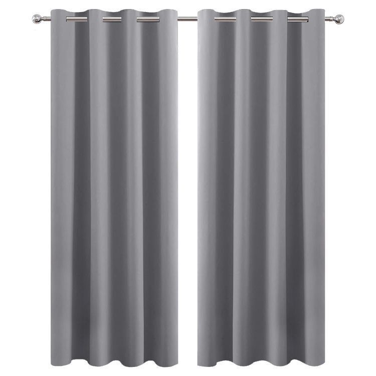 Blackout Curtains Room Darkening Thermal Insulated Textured Grommet Curtains . by KIDOO – Baby Product UK