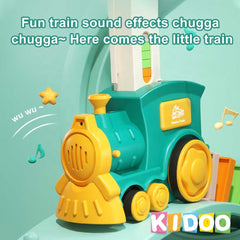 Domino Train Toy Set for Kids – Automatic Domino Laying Train with 100 Pieces | Educational STEM Gift Ages 3 - 12 by KIDOO – Baby Product UK