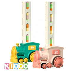Domino Train Toy Set for Kids – Automatic Domino Laying Train with 100 Pieces | Educational STEM Gift Ages 3 - 12 by KIDOO – Baby Product UK