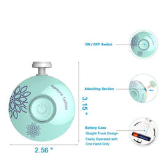 Electric Baby Nail File – Model NF01 | 6 - in - 1 Safe Trimmer for Infants & Toddlers (0M+) by KIDOO – Baby Product UK