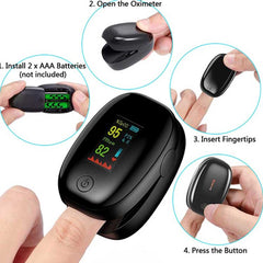 Finger Pulse Oximeter – Model OX01 | Rapid SpO₂ & Heart Rate Monitor (Adults) by KIDOO – Baby Product UK