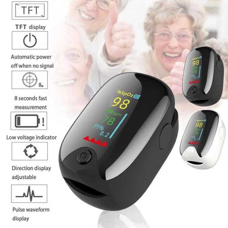 Finger Pulse Oximeter – Model OX01 | Rapid SpO₂ & Heart Rate Monitor (Adults) by KIDOO – Baby Product UK