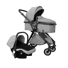 KIDOO® 3 - in - 1 Baby Stroller with Infant Car Seat – Model 8813 - DB03 (Black) by KIDOO – Baby Product UK