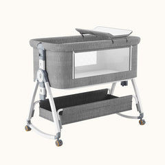 KIDOO® Baby Bedside Sleeper – Model 858 | Foldable & Breathable Crib for Newborns (0–18M / 9KG) by KIDOO – Baby Product UK