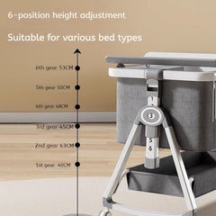 KIDOO® Baby Bedside Sleeper – Model 858 | Foldable & Breathable Crib for Newborns (0–18M / 9KG) by KIDOO – Baby Product UK