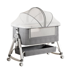 KIDOO® Baby Bedside Sleeper – Model 858 | Foldable & Breathable Crib for Newborns (0–18M / 9KG) by KIDOO – Baby Product UK