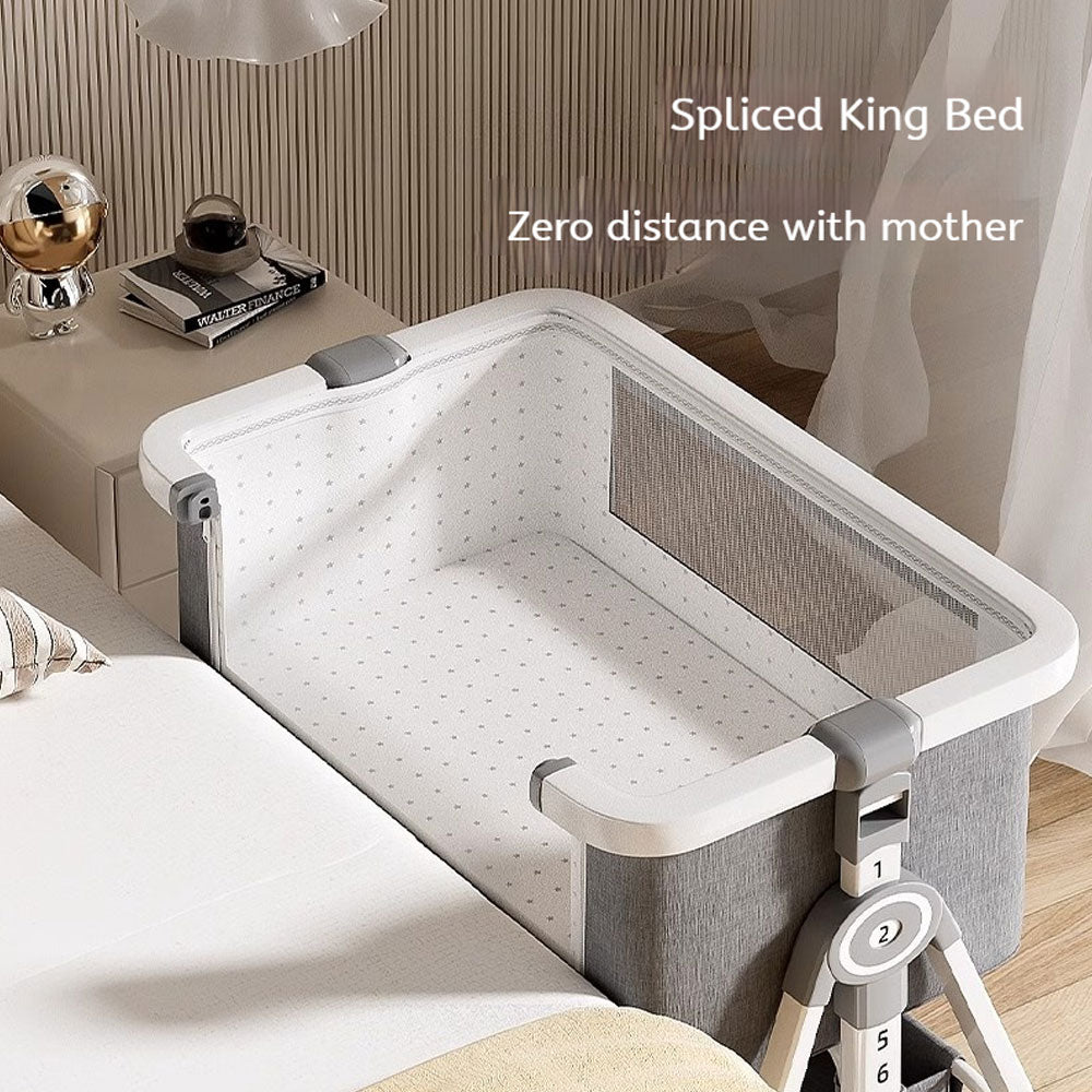 KIDOO® Baby Bedside Sleeper – Model 858 | Foldable & Breathable Crib for Newborns (0–18M / 9KG) by KIDOO – Baby Product UK