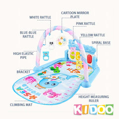 KIDOO® Baby Play Mat | Foldable & Washable Gym with Music & Toys (0–24M) by KIDOO – Baby Product UK