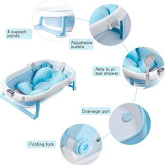 KIDOO® Foldable Baby Bathtub – Model BT01 | Compact Tub with Temperature Sensing (Newborn–Toddler) by KIDOO – Baby Product UK