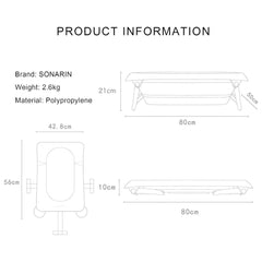 KIDOO® Foldable Baby Bathtub – Model BT01 | Compact Tub with Temperature Sensing (Newborn–Toddler) by KIDOO – Baby Product UK