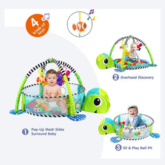 Kids Baby Gym Activity Toys, Arch, Protective Mesh, Storage Bag and 30 Balls. by KIDOO – Baby Product UK