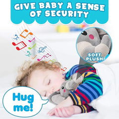 Musical Elephant Plush Toy – Soothing Lullabies, Lights & Sounds for Newborns by KIDOO – Baby Product UK