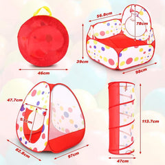 Play Tent Tunnel,3in1 with Crawl Tunnel, Ball Pool for Boys & Girls IndoorOutdo by KIDOO – Baby Product UK