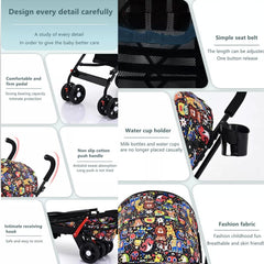 Stroller For Baby Comfort Seat Portable Folding Lightweight Stroller H Quality by KIDOO – Baby Product UK