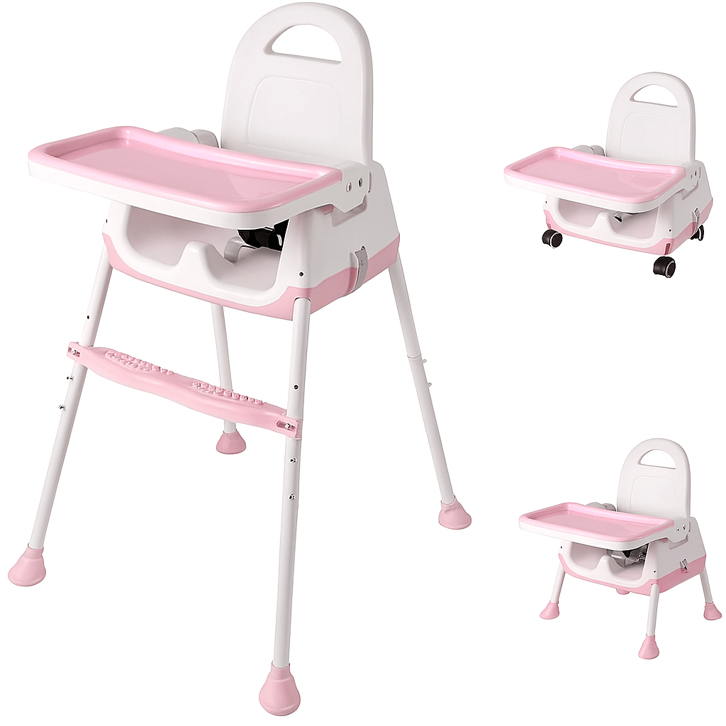 3 - in - 1 Baby High Chair Adjustable Feeding Chair Detachable Portable Highchair by KIDOO – Baby Product UK