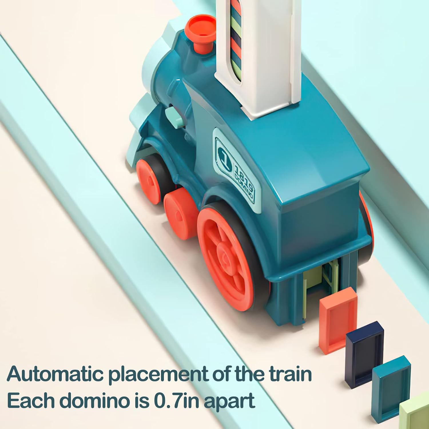 Domino Train Toy Set for Kids – Automatic Domino Laying Train with 100 Pieces | Educational STEM Gift Ages 3 - 12 by KIDOO – Baby Product UK