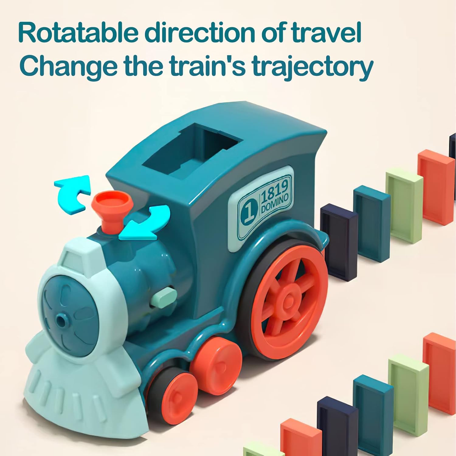 Domino Train Toy Set for Kids – Automatic Domino Laying Train with 100 Pieces | Educational STEM Gift Ages 3 - 12 by KIDOO – Baby Product UK