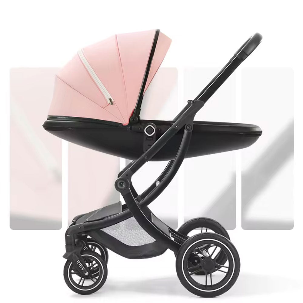 Eggshell Design Luxury 3 in1 Baby Pram Stroller ,Seat, Sleeping Basket,Folding High Landscape Pram Stroller,Newborn Pushchair With Aluminum Alloy Frame, by KIDOO – Baby Product UK