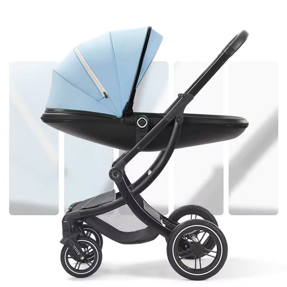 Eggshell Design Luxury 3 in1 Baby Pram Stroller ,Seat, Sleeping Basket,Folding High Landscape Pram Stroller,Newborn Pushchair With Aluminum Alloy Frame, by KIDOO – Baby Product UK