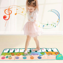 Jefshon Baby Piano Musical Mat – Interactive Music Playmat with Animal Sounds & Piano Keys | Educational Toy for Toddlers Ages 1 - 3 by KIDOO – Baby Product UK