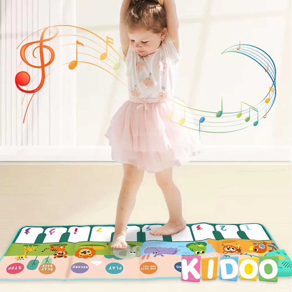Jefshon Baby Piano Musical Mat – Interactive Music Playmat with Animal Sounds & Piano Keys | Educational Toy for Toddlers Ages 1 - 3 by KIDOO – Baby Product UK