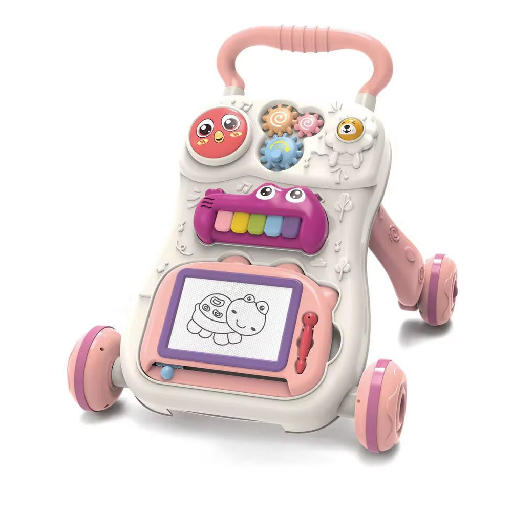 KIDOO 2 - in - 1 Baby Walker for Girls Boys,Sit to Stand,Activity Center Table,Educational Baby Push Walker,Musical Infant Toys for 1 Year Old Kids Birthday Gift for 6 9 12 18 24 Months by KIDOO – Baby Product UK
