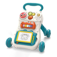 KIDOO 2 - in - 1 Baby Walker for Girls Boys,Sit to Stand,Activity Center Table,Educational Baby Push Walker,Musical Infant Toys for 1 Year Old Kids Birthday Gift for 6 9 12 18 24 Months by KIDOO – Baby Product UK