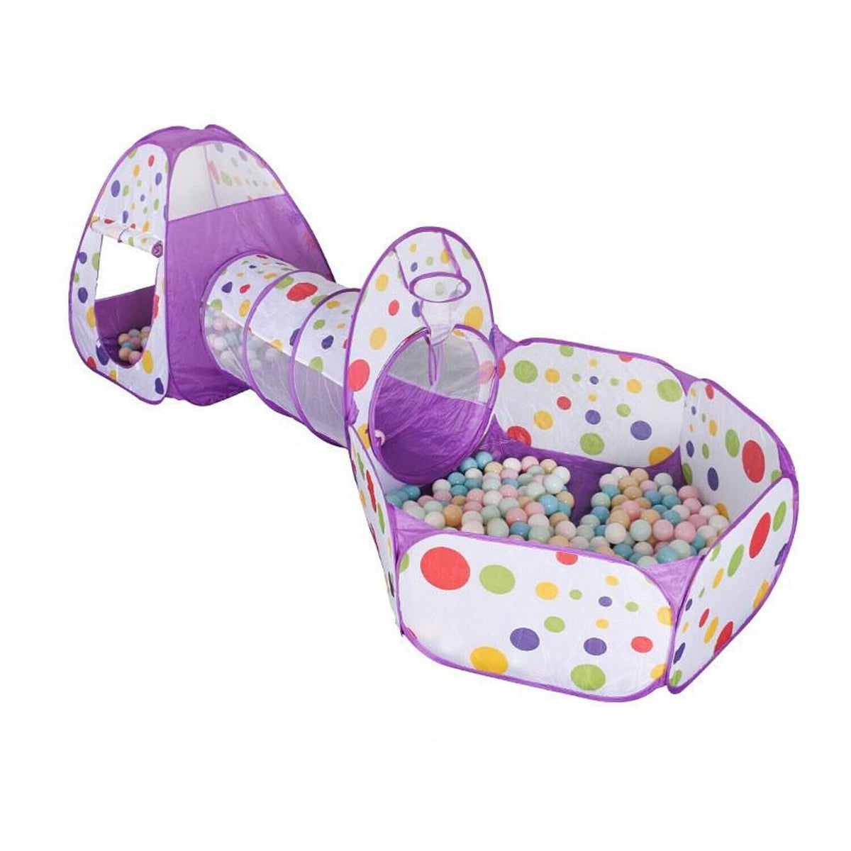 Play Tent Tunnel,3in1 with Crawl Tunnel, Ball Pool for Boys & Girls IndoorOutdo by KIDOO – Baby Product UK